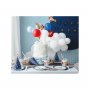 Cake Topper Flygplan Ballongset