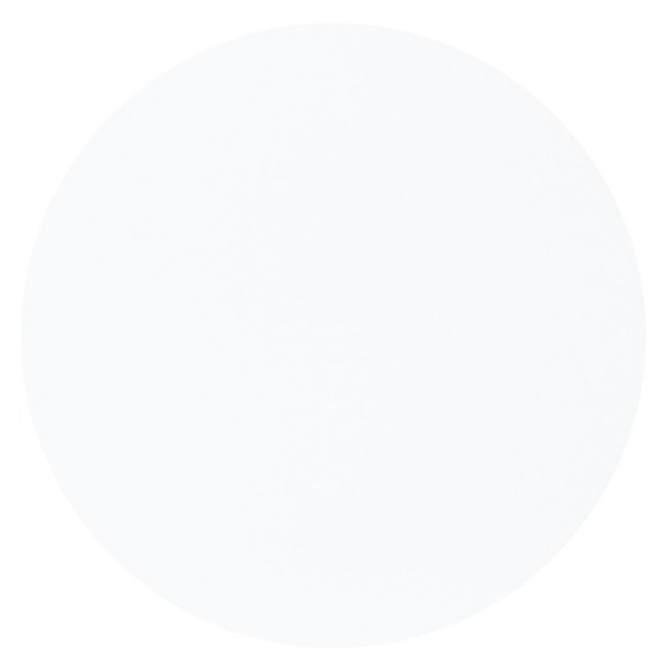 Tjock trtbricka - Rund Vit med veckad kant - 1,2 cm tjock, 25 cm i diameter