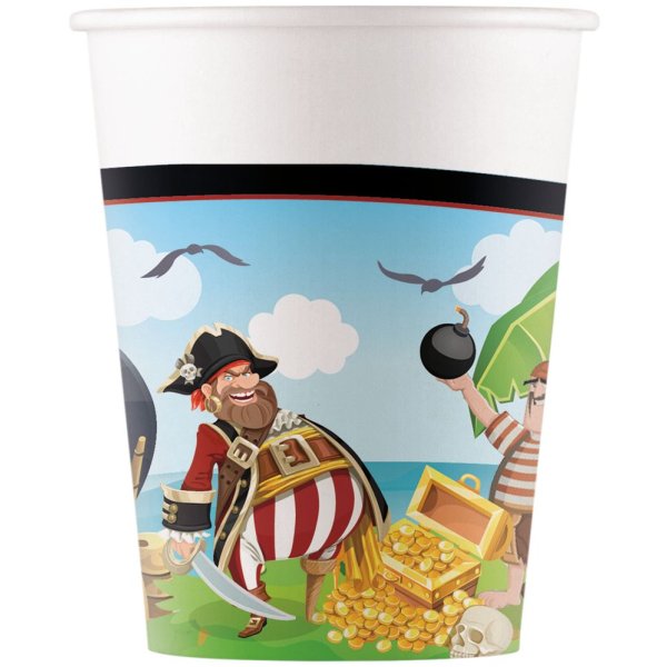 Pappmuggar - Pirater - 200 ml - 8-pack Pappmuggar - Pirater - 200 ml - 8-pack
