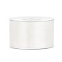 Satinband - 25 m - Ljust krämvitt - Bredd: 38 mm