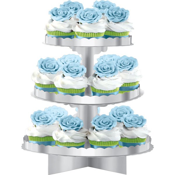 Cupcakestllning - Silver