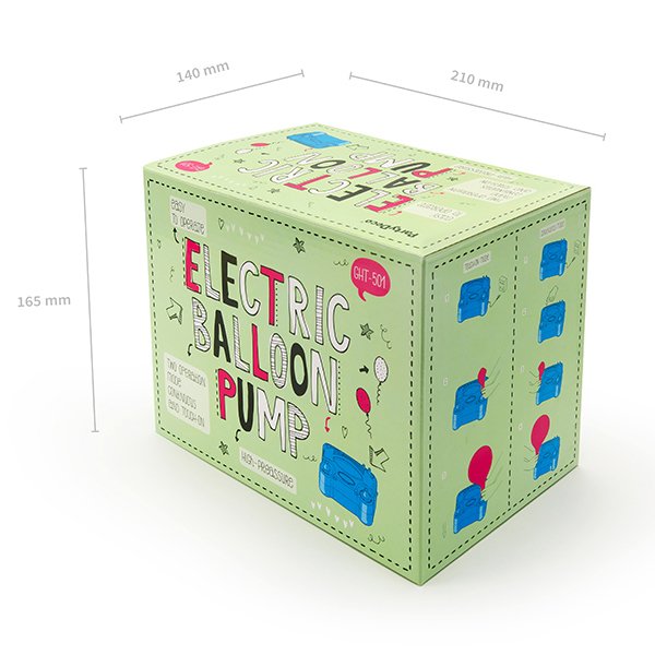 Elektrisk ballongpump - Dubbla munstycken Elektrisk ballongpump - Dubbla munstycken