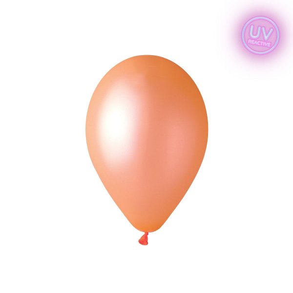 Latexballonger - Neon Orange - UV Glow - 28 cm