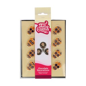 Chokladdekoration Day of the Dead dödskallar - 12-pack Chokladdekoration Day of the Dead dödskallar - 12-pack