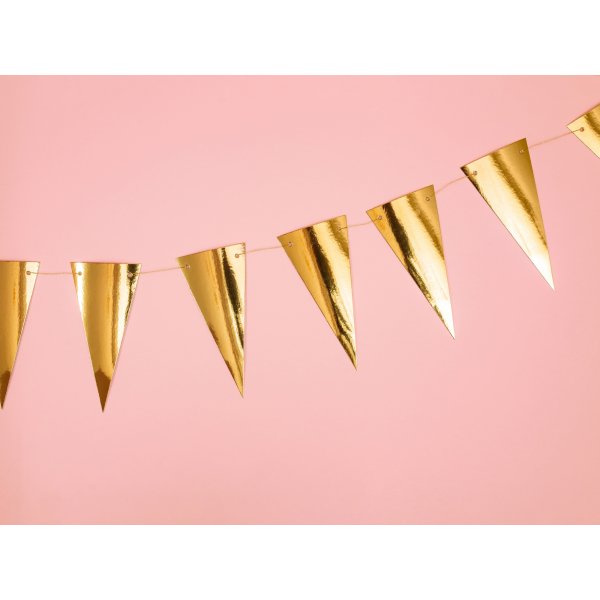 Liten vimpel - Metallic - Guld