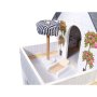 Docksk�p i MDF med LED-belysning 78 cm Vit inklusive 16 m�bler - Byggsats