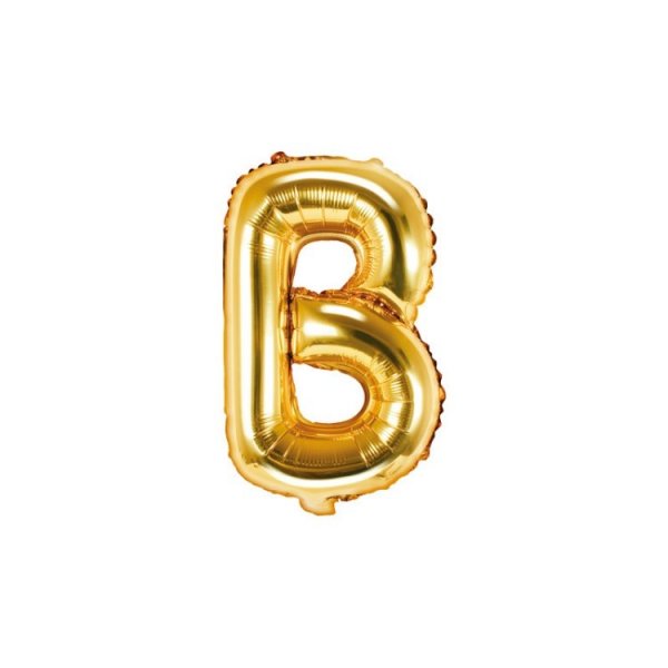 Bokstavsballong Guld 35 cm