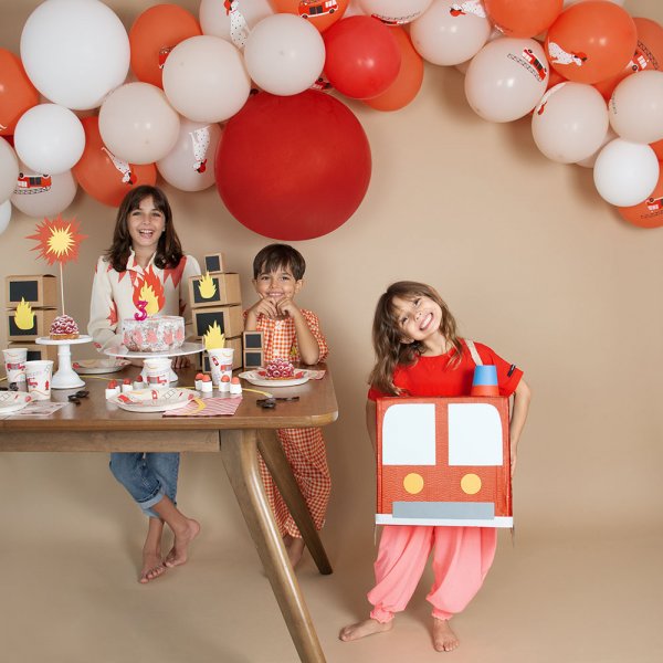 Pappmugg - Brandbil - 8-pack Pappmugg - Brandbil - 8-pack