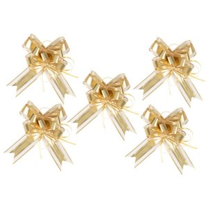 Dekorationsrosetter - Guld - 5-pack