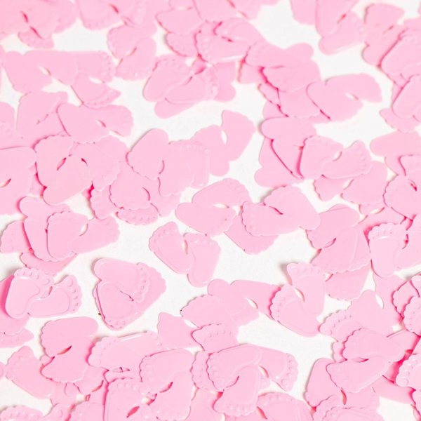 Bordskonfetti - Bebisfötter - Rosa - 14g Bordskonfetti - Bebisfötter - Rosa - 14g