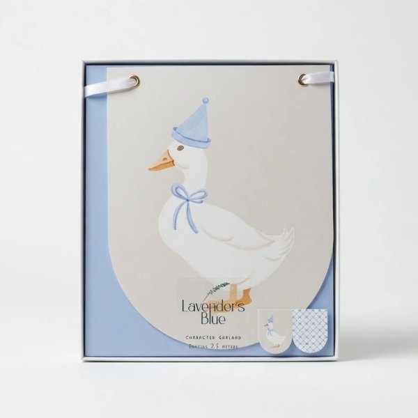 Vimpelgirlang - Birthday Duck - Lavenders Blue - 3,5 m