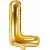 Bokstavsballonger - Guld - 35 cm - Bokstav: L
