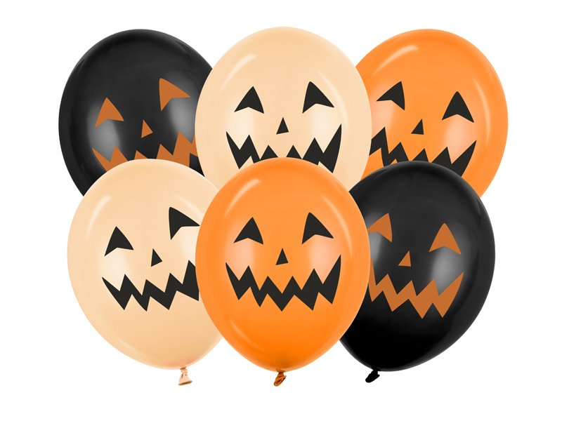 Ballonger pumpa - Mix - 30 cm - Ballonger, Halloweenballonger, Halloween
