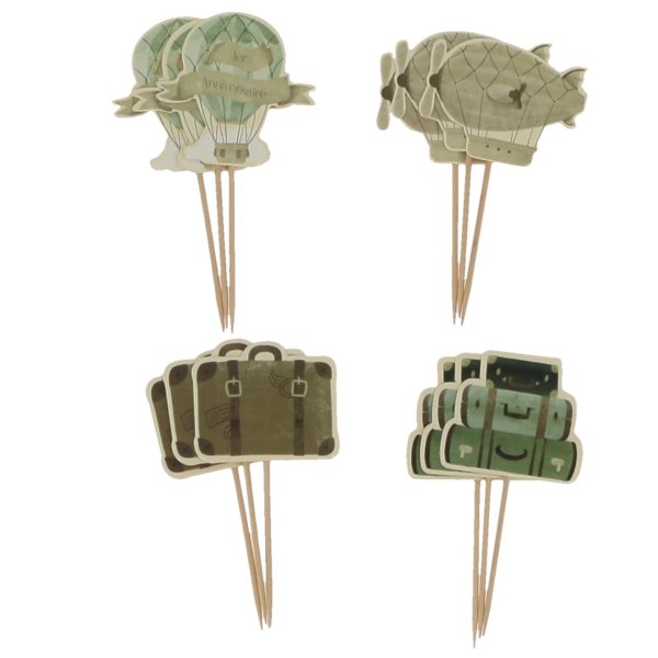 Cake Picks - Grön - 12-pack Cake Picks - Grön - 12-pack