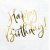 Servetter - Happy Birthday - Vit/Guld - 20-pack