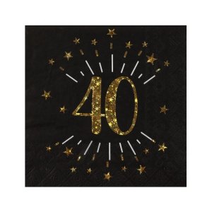 Servetter Sparkling 40 år