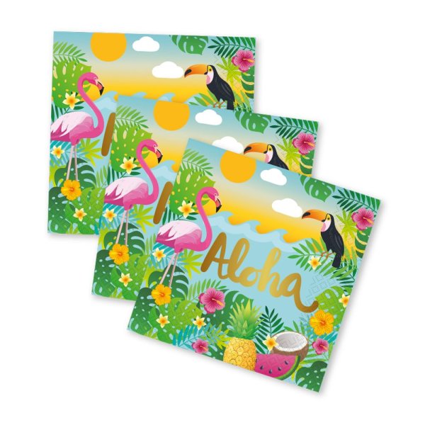 Servetter - Aloha - 33x33 cm - 20-pack Servetter - Aloha - 33x33 cm - 20-pack