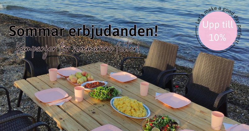 Sommar erbjudanden - Upp till 10%