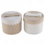 Runda askar - 4-pack - Beige