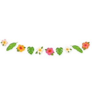 Girlang - Aloha - Tropiska blommor & blad - 2,2 m