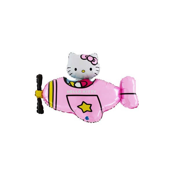 Folieballong - Hello Kitty - Flygplan - Rosa - Shape - 76 cm Folieballong - Hello Kitty - Flygplan - Rosa - Shape - 76 cm