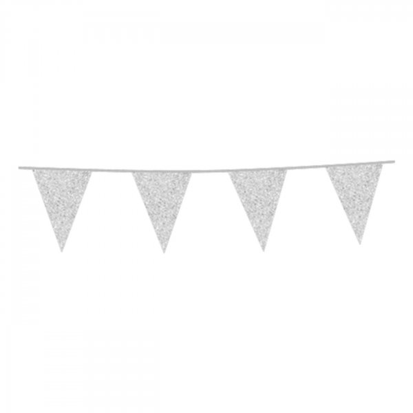 Vimpelgirlang Silver Metallic 10 meter