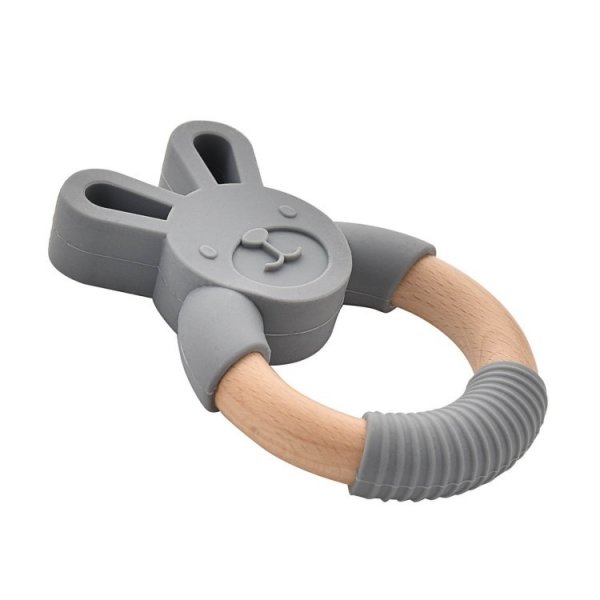 Bitring Kanin Silikon & Tr�