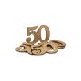50 �r Bordsdekoration - Guld - 6-pack