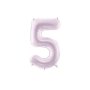 Sifferballong - Lila Pastell - 72cm - Siffra: 5