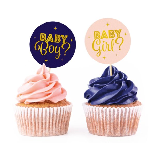 Kakpinnar - Gender Reveal - Rosa & Bl� - 12-pack