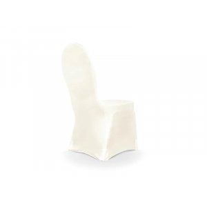 Stolsverdrag - Stretch - Matt Cream White