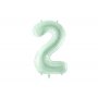 Sifferballong 0-9, pastellf�rgad gr�n 72cm