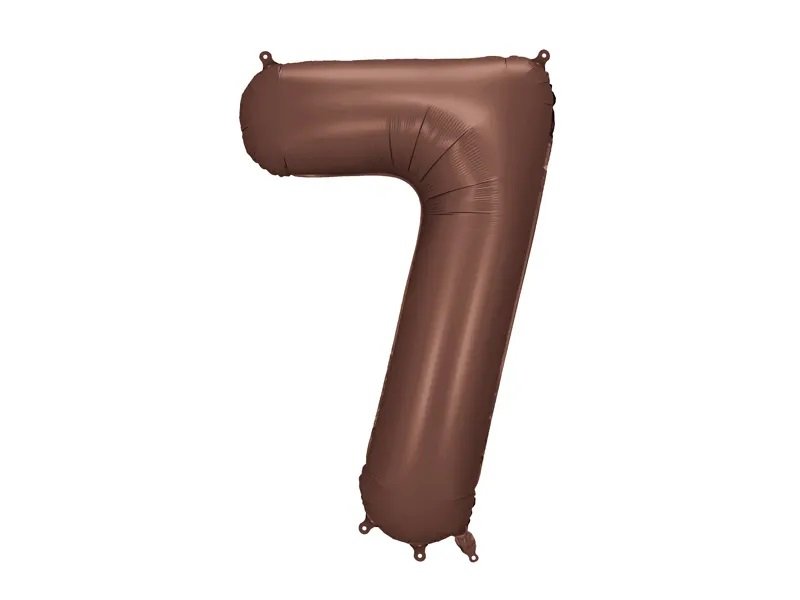 Sifferballong – Mocca – 86 cm – Siffra: 7 – Sifferballonger, Ballonger