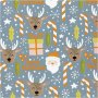 Presentpapper - Polkagris/Tomte/Ren