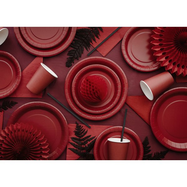 Pappersservetter - M�rkr�d