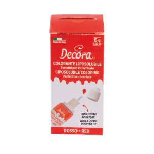 Flytande f�rg - R�d - 15 g - Decora