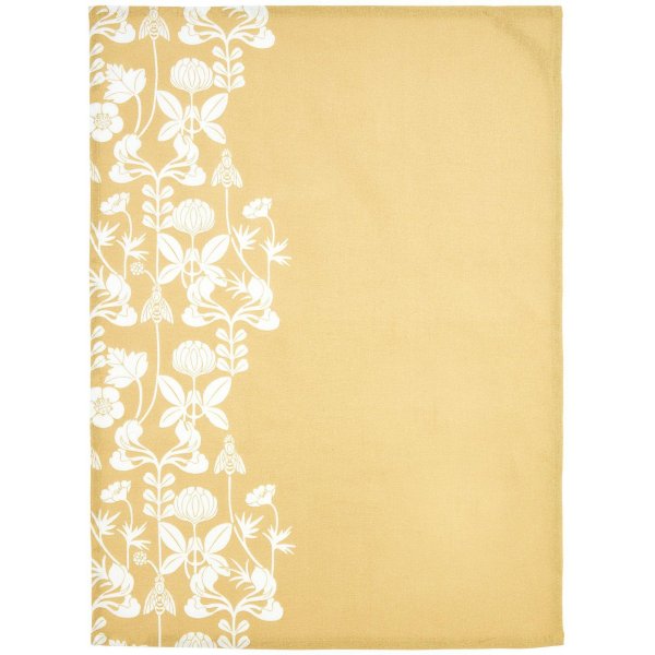 De mina kkshandduk 50 x 70 cm - Beige gul