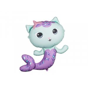 Folieballong - Gabby's Dollhouse - MerCat - 80 x 82 cm Folieballong - Gabby's Dollhouse - MerCat - 80 x 82 cm