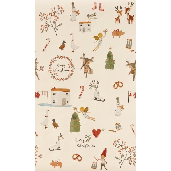 Presentpapper - Maileg - Cosy Christmas - 55 cm x 10 m
