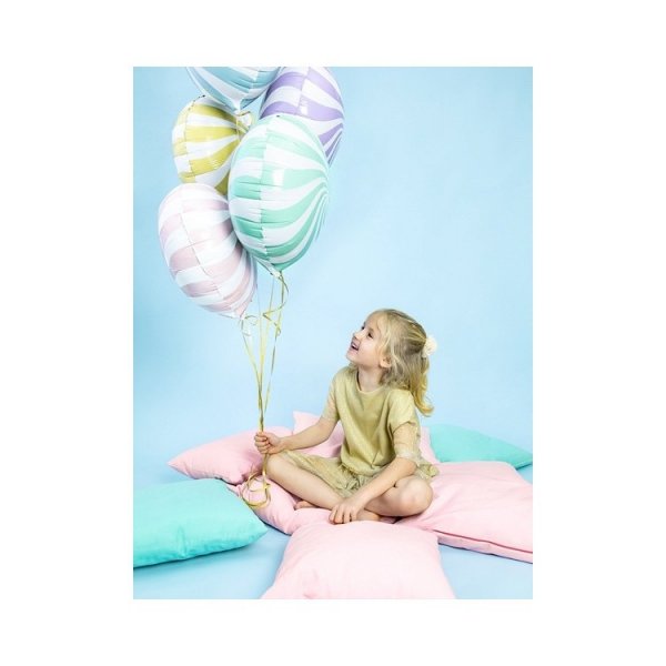 Folieballong Karamell Ljusbl�