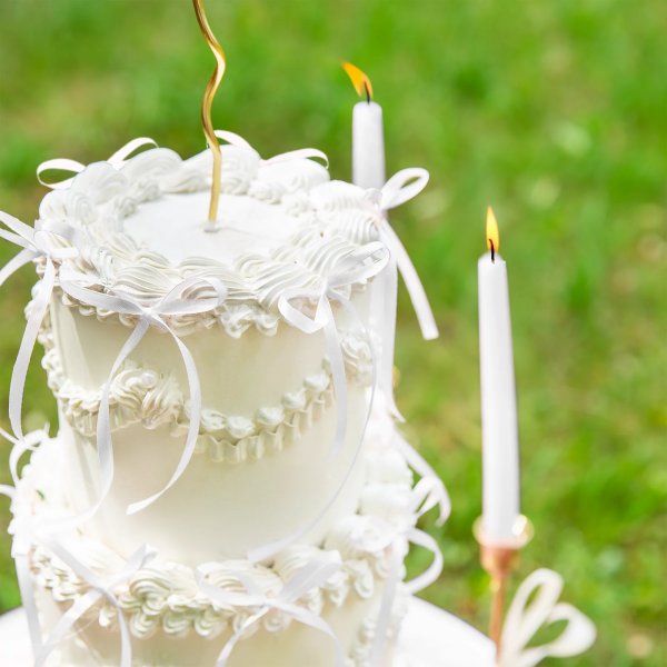 Cake Picks/Cake topper - Rosetter - Vita - 10-pack Cake Picks/Cake topper - Rosetter - Vita - 10-pack