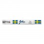 Sidenband - Sverige - Vitt med svenska flaggan - 5m