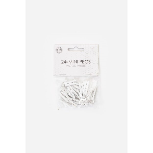 Miniklädnypor- Vita - 24-pack Miniklädnypor- Vita - 24-pack