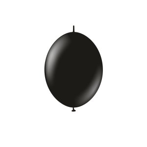 Latexballonger - K-Link - Svart - 13 cm - 50-pack