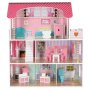 Docksk�p i tr� 70 cm Rosa med LED-belysning - Sj�lvmontering