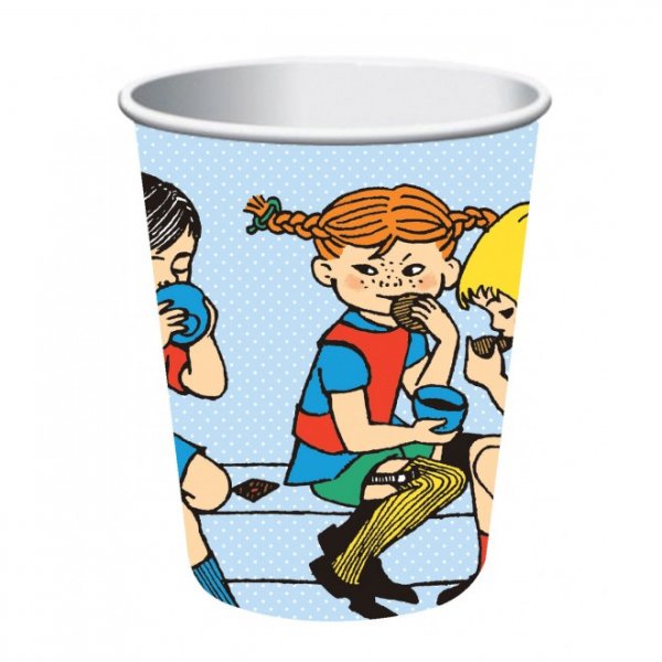 Pappmuggar - Pippi L�ngstrump - 8-pack