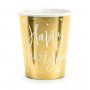 Pappersmuggar \\\"Happy New Year\\\" Guld