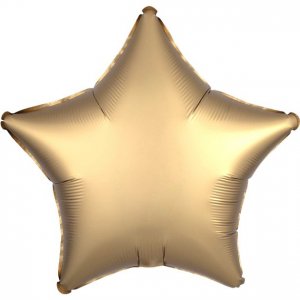 Folieballong - Matt guldstjärna Folieballong - Matt guldstjärna