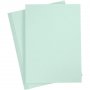 Frgad kartong - A4 - 10 ark - Mint
