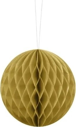 Honeycomb – Guld – Storlek: 10 cm – Honeycombs, Hängande dekorationer